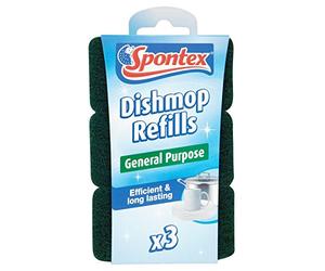 Spontex Dishmop General Purpose Refills - 9 packs of 3 (Total 27 Refills)