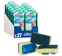 Spontex Dishmop Refills – Strong Replacement Sponge Heads for Washing Up Brush, 27 Count