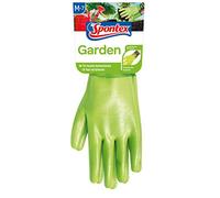 Spontex Garden - Versatile Garden Gloves for Moist Gardening Work Adjustable Cuff - 1 Pair, Size M
