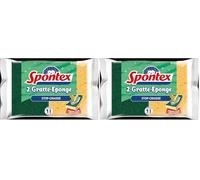 Spontex Grease Stopper Sponge, Pack of 4 Sponges