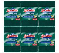Spontex Heavy Duty Scourer Pads 3 Pack X 6