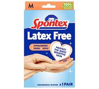 Spontex Latex Free Gloves | Medium | Hypoallergenic for Sensitive Skin | 1 Pair