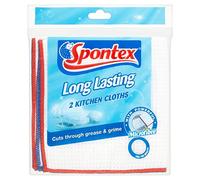 Spontex Long Lasting 2 Kitchen Cloths
