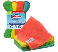 Spontex Microfibre Cloths for Cleaning | 4 Microfibre Collection Cleaning Cloths | For Use as Dusters, Dish Cloths & Kitchen Towels | 30 x 30cm |