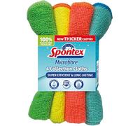 Spontex Microfibre Cloths - Pack of 4