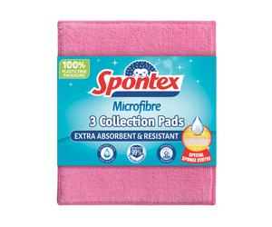 Spontex Microfibre Pads Assorted PK3