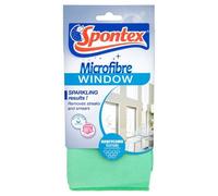 Spontex - Microfibre Glass-Cleaning Cloths (Pack of 2)