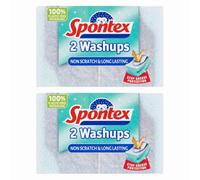 Spontex Non Scratch Washups 2 Pack X 2