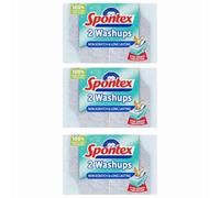 Spontex Non Scratch Washups 2 Pack X 3