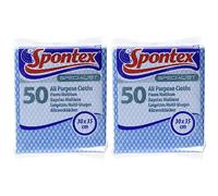 Spontex Specialist All Purpose Cleaning Cloths, Blue (Pack of 100)