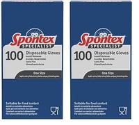 Spontex Specialist Disposable Nitrile Gloves | One Size | Blue | 100% Food Safe | Protects Against Stains & Odours | Latex & Powder-Free | Recyclable | 200 Pack