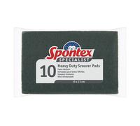 Spontex Specialist Heavy Duty Pads Green (Pack of 10) 19500136