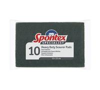 Spontex Specialist Heavy Duty Pads Green (Pack of 10) 19500136