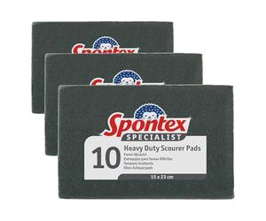 Spontex Specialist Heavy Duty Scourer Pads (Pack of 30)