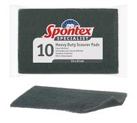Spontex Specialist Heavy Duty Scouring Pads | XL | Removes Tough Burnt on Food & Grease | 10 Pack