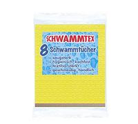 Spontex Sponge Cloth Value Pack of 8, Extremely Absorbent and Durable, Made of Viscose, Biodegradable (1 x 8 Pieces)