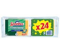 Spontex Sponges, Cotton, Green, pack of 24