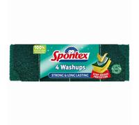 Spontex Strong & Long Lasting 4 Pack Washups X 1