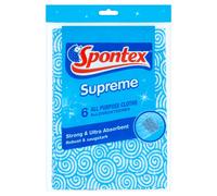 Spontex Supreme All Purpose Cloths 6pk