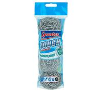 Spontex Tough Scouring Pads (Pack of 4) - Silver - Silver - One Size
