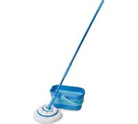 Spontex Twist Mop Ultra Compact Kit (Microfibre Mop & Foldable Bucket),White; Blue,10 Litre