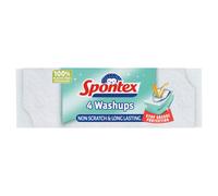 Spontex Washups Non Scratch Sponge Scourers Pack of 4