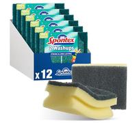 Spontex Washups Sponge Scourers - Pack of 6, Total 12