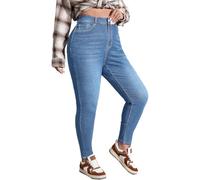 SPONYBORTY Plus Size Women’s High Waisted Skinny Jeans Stretch Denim Classic 5-Pocket Design Slim Fit straight/A/3XL