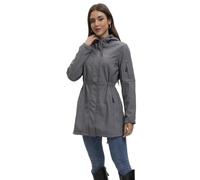SPONYBORTY Women’s Fleece-Lined Hooded Hiking Jacket, Multi-Pocket Waterproof Windproof Outdoor Coat for Autumn & Winter Belted Leather coat/A/3XL