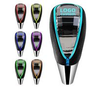 SPOOEABODY - LED Crystal Car Shift Knob with 7 Light Colors, Universal 8/10/12mm Hole for Cars Without Shift Knob (for DOD-ooGE)