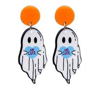 Spook Earrings Cute Acrylic Halloween Flowers Earrings Cute Spiders Earring Jewelry Gift Holiday Party Dangle