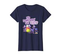 Spookley The Square Pumpkin Did Somebody Say Candy T-Shirt, Women, Navy Blue, Medium