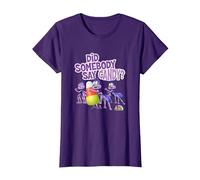 Spookley The Square Pumpkin Did Somebody Say Candy T-Shirt, Women, Purple, Medium