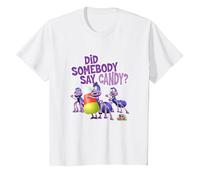 Spookley The Square Pumpkin Did Somebody Say Candy T-Shirt, Youth, White, Large
