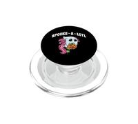 Spooks-a-lotl Spooky Axolotl Cute Funny Kawaii Halloween PopSockets PopGrip for MagSafe