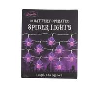 Spooksville Battery Powered Spider Lights 10 Pack 1.5m