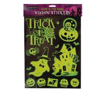 Spooksville Glow In The Dark Window Stickers Assorted Styles