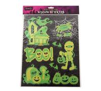 Spooksville Glow In The Dark Window Stickers Assorted Styles