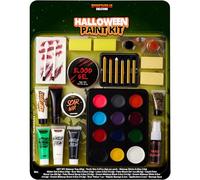 Spooktacular Creations 12 Color SFX Makeup Kit, 25 PCS Halloween Family Makeup Kit Face Body Paint, Halloween Cosplay Makeup Easy On & Easy Off Set for Halloween Party Supplies For Ages 14 And Up