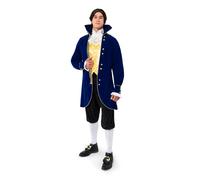 Spooktacular Creations Adult Men Aristocrat Costume, 1800s Costume Men for Halloween Costumes, Role Play-XL