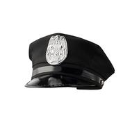 Spooktacular Creations Adult Unisex Police Officer Hat, Halloween Cosplay Officer Captain Hat Costume Accessories for Men, Women, Prison Guard, Robbers Stage Performance Role Play