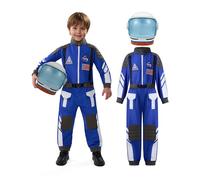 Spooktacular Creations Astronaut Costume with Helmet, Toddler Astronaut Outfit, BoysPilot Jumpsuit Unisex for Halloween Party