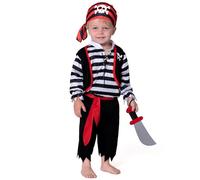Spooktacular Creations Baby Pirate Costume for Infant, Toddler, Buccaneer Pretend Role Play Dress Up Set, Accessories, Halloween Costume-3T