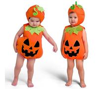 Spooktacular Creations Baby Pumpkin Costume, Cute Pumpkin Outfit With Hood For Toddler, Infant, Orange Sleeveless Halloween Costume for Dress Up Parties (18-24 months)