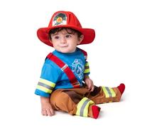 Spooktacular Creations Baby Unisex Mini Firefighter Costume Fireman Halloween Costume for Toddler Boys Girls Infants, School, Event Party Dress Up
