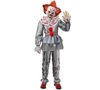 Spooktacular Creations Boy Scary Clown Costume, Scary Halloween Outfit Kids, Killer Jester Apparel for Boys-S