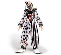 Spooktacular Creations Boys Clown Costume, Killer Jester Outfit, Horror Slasher Joker Apparel for Halloween Dress Up Party, Role Play, Cosplay Theme Party-S