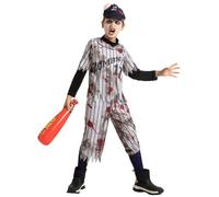 Spooktacular Creations Child Boy Scary Baseball Player Zombie Costume for Halloween Pretend Up