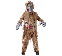 Spooktacular Creations Child Boy Scary Halloween Brown Zombie Costume for Halloween Dress Up Party, Role Playing