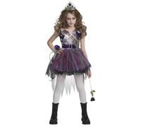 Spooktacular Creations Child Girl Dark Purple Prom Queen Costume, Goth Prom Queen Costume for Kids, Girls, Halloween